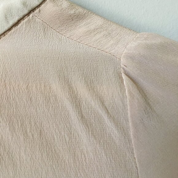 Babaton 100% Silk Two Tone Tie Neck Blouse - Picture 8 of 15